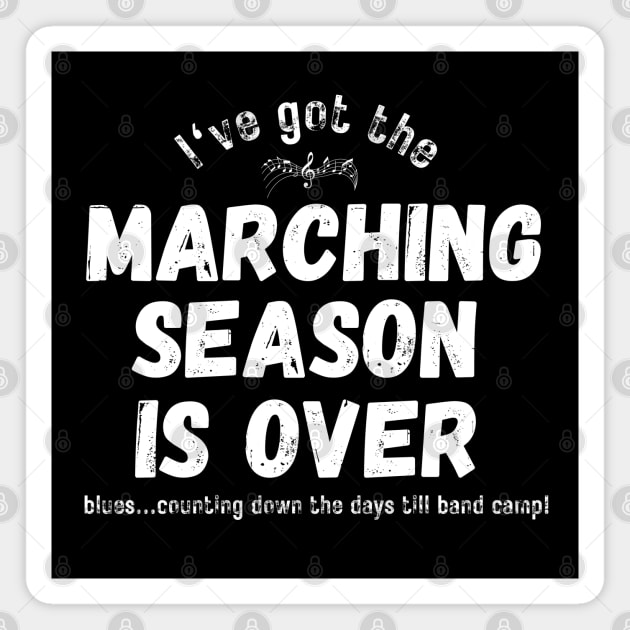 Marching Band Season Blues Magnet by MalibuSun